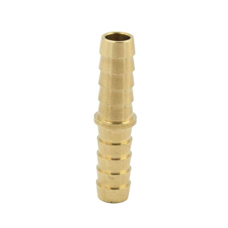 Legines 2pcs Barb Union 3/8" Barbed x 3/8" Barbed Splicer Brass Hose Fitting Mender Joiner - Image 4